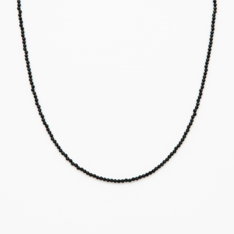 Coliere dama - Colier argint pietre semipretioase microfatetate spinel  de 3 mm  lungime 42 cm