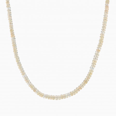 Colier argint pietre semipretioase opal etiopian lungime 42 cm [2]