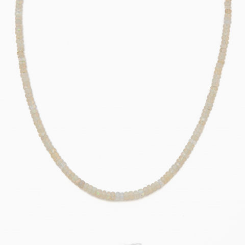 Coliere dama - Colier argint pietre semipretioase opal etiopian lungime 42 cm