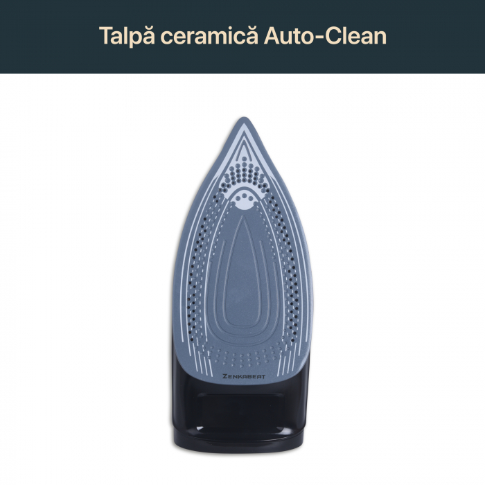 Resigilat Fier de calcat Zenkabeat ST-03 Ultra, 3000W, Rezervor 350ml, Functie auto curatare, Auto oprire, Talpa Ceramica Auto-Clean, Sistem Anticalcar, debit de abur continuu de 55g/min si jet de abu [3]