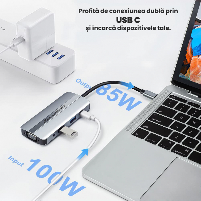 Hub Adaptor Type-C Pro Zenkabeat 8-1 [6]