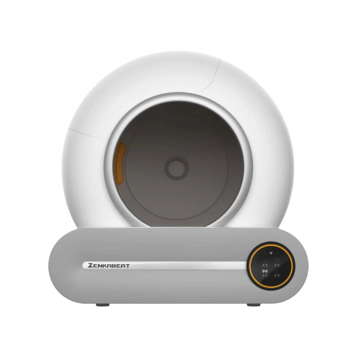 Litiera Smart Zenkabeat Dream-Nest pentru pisici, Sistem Auto Curatare, Sterilizare Automata UV, Senzori Ambientali Deep-Clean, aplicatie mobila Tuya, 9L, Alb [2]