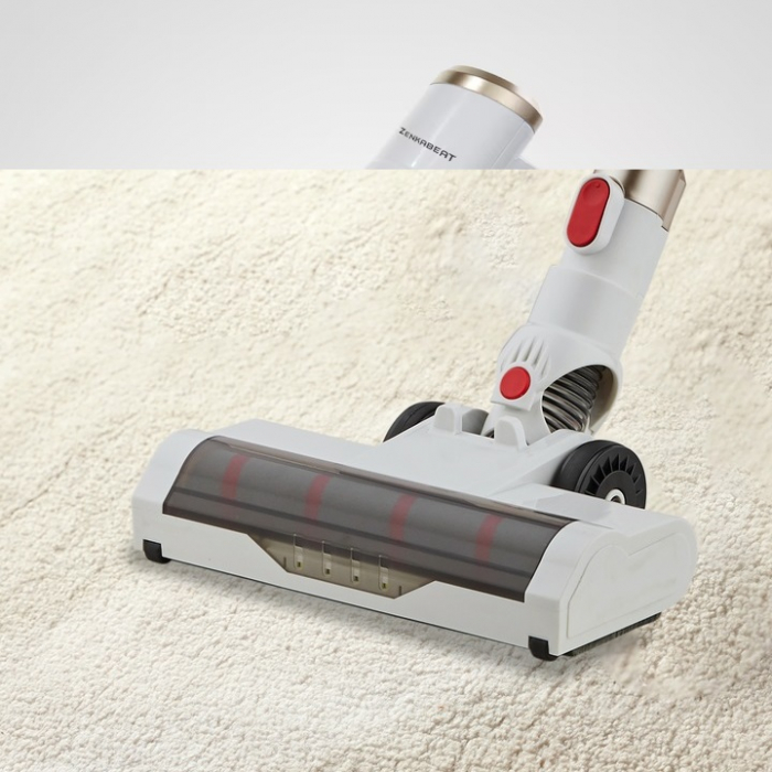 Resigilat Aspirator vertical fara fir 2n1 Zenkabeat X-89 V2 Max, 2x filtru true-hepa,18-28 KPA 220W, functie Turbo, autonomie pana la 45min, Perie Led si Electrica, Baterie 15000 Mah Alb [6]
