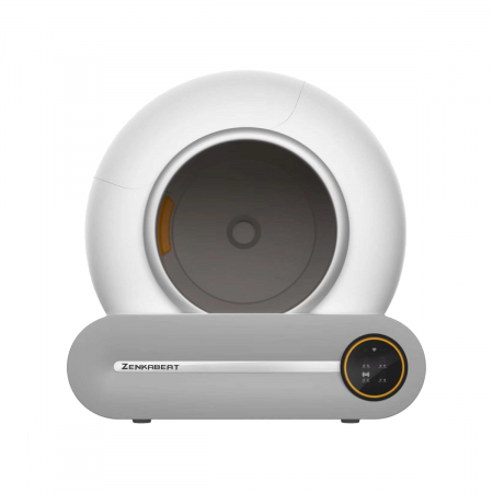 Litiera Smart Zenkabeat Dream-Nest pentru pisici, Sistem Auto Curatare, Sterilizare Automata UV, Senzori Ambientali Deep-Clean, aplicatie mobila Tuya, 9L, Alb [1]
