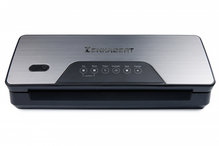Produse Resigilate - Resigilat Aparat de vidat si sigilat Zenkabeat EasyVac ZVS26 Pro, 5 functii vidare umed/uscata/soft, Panou comanda Touch, 30 cm bara de lipire, 130W, Cutter Incorporat, Rola/ Pungi incluse, Furtun vid