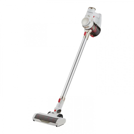 Produse Resigilate - Resigilat Aspirator vertical fara fir 2n1 Zenkabeat X-89 V2 Max, 2x filtru true-hepa,18-28 KPA 220W, functie Turbo, autonomie pana la 45min, Perie Led si Electrica, Baterie 15000 Mah Alb