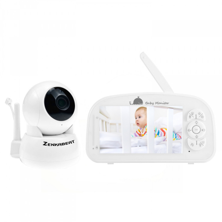 Resigilat 	 Baby Monitor Zenkabeat Viewpro XT, Full HD, Camera supraveghere Bebelusi, Display 5”, Push to talk,Night Vision, Cantece Leagan [0]
