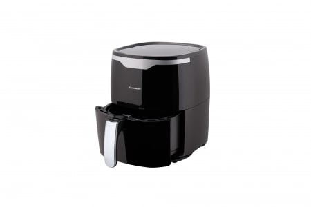 Resigilat Friteuza cu aer cald Zenkabeat Air Fryer Smart Heating, 1400W, 8 programe gatire, capacitate 4.5L, temperatura ajustabila 80-200°C, timer 60 minute, pot detasabil, display digital, Negru [2]
