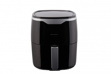 Produse Resigilate - Resigilat Friteuza cu aer cald Zenkabeat Air Fryer Smart Heating, 1400W, 8 programe gatire, capacitate 4.5L, temperatura ajustabila 80-200°C, timer 60 minute, pot detasabil, display digital, Negru