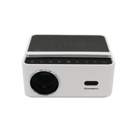 Periferice - Videoproiector ZENKABEAT ZK8320-Ultra, Android WiFi, Bluetooth, 15000 Lumeni, Portabil, Rezolutie 1920 x 1080 Full HD, Support 8K, Functie All Round Deep Focus, LED, HDMI, VGA, AV, USB, Audio, Alb
