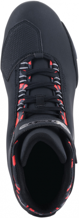 Ghete Moto Sektor Waterproof, Negru-Rosu [6]