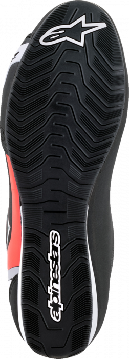 Ghete Moto Sektor Negru/Alb/Rosu Fluo [2]