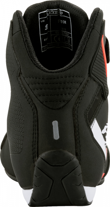 Ghete Moto Sektor Negru/Alb/Rosu Fluo [7]