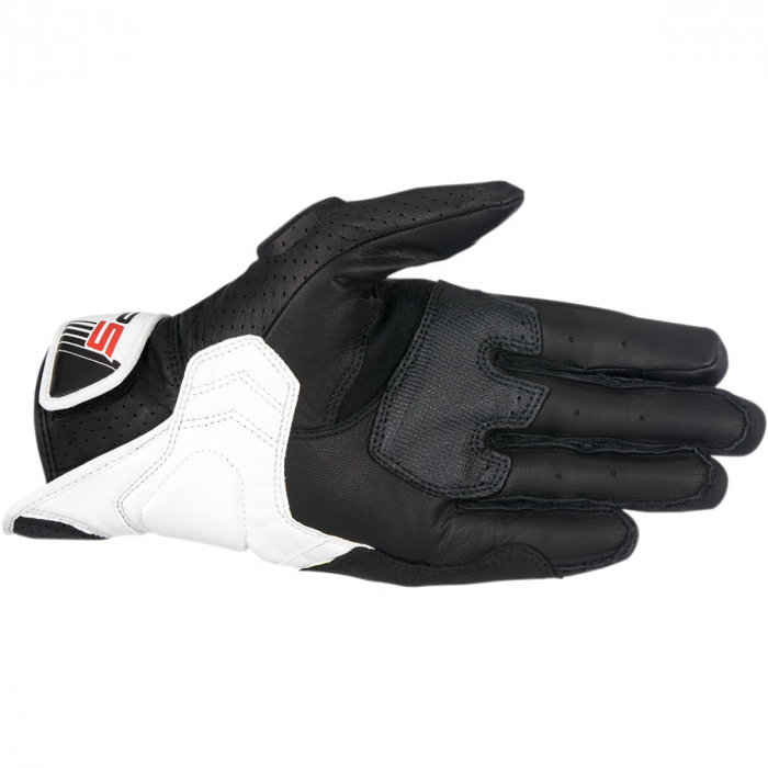 Manusi moto piele ALPINESTARS SP-5 PERFORMANCE, Negru/Alb/Rosu L [2]
