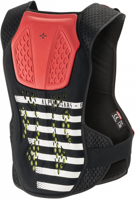 Armura piept si spate Alpinestars Sequence Negru/Alb/Rosu, M/L [2]