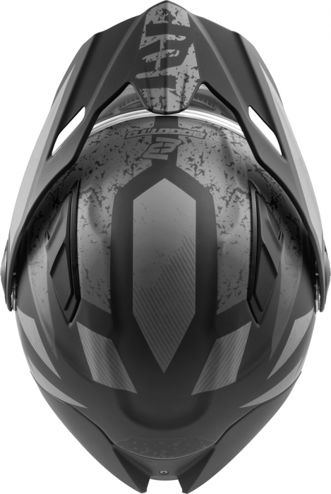 Casca Bogotto FG-102 Safari Fiberglass Enduro flip-up Negru Gri Mat [5]
