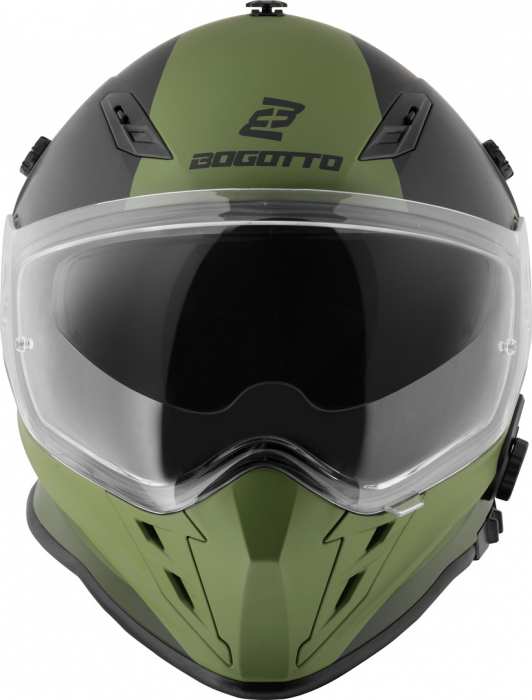 Casca Bogotto H331 BT Tour EVO Bluetooth Enduro Verde Mat [10]