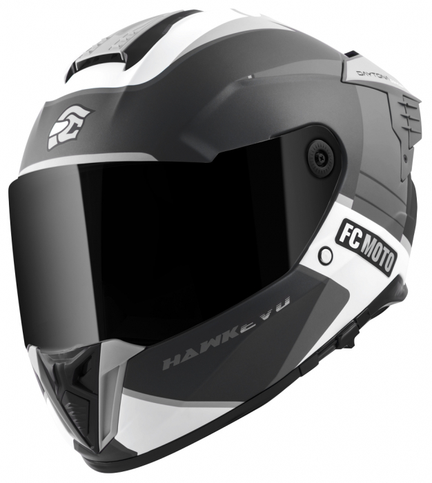 Casca Moto Hawk EVO-X, Negru/Gri/Alb, Mat [7]