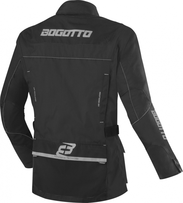 Geaca moto textil impermeabila Bogotto Covelo Negru [2]
