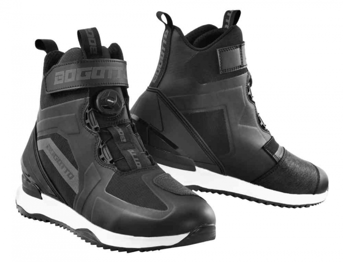 Ghete Moto Impermeabile Bogotto Quickshift, Negru [1]