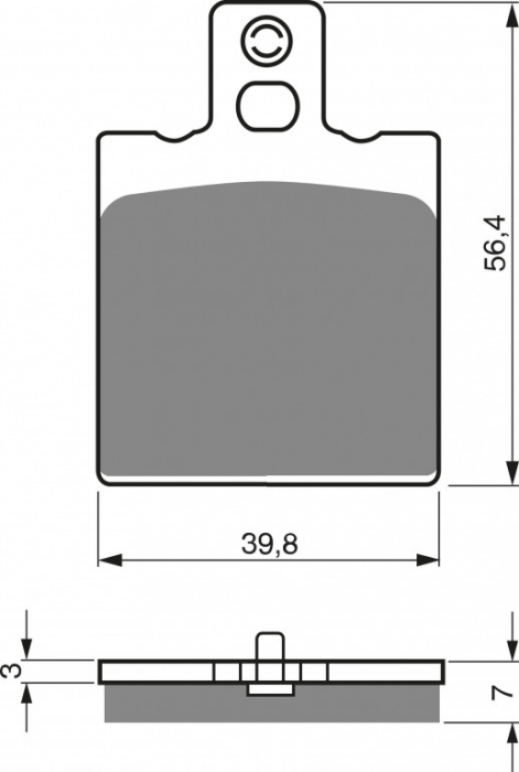 Placute de frana GOLDFREN 038S3 [2]