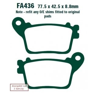 Placute frana moto FA436 EBC 200.FA436 [1]