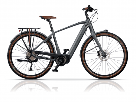 Bicicleta electrica CROSS Nova Gent Touring, 28", 520 mm, Gri [0]