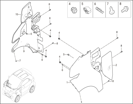 Autovehicule electrice si Piese de schimb - ARIPA DREAPTA  FATA XEV YOYO