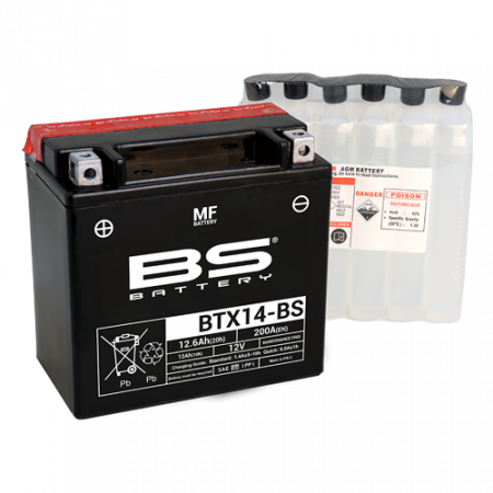 Piese Moto - Baterie BTX14-BS
