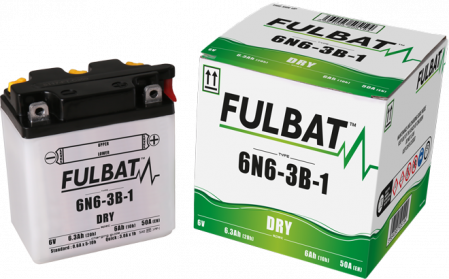 Baterii si Incarcatoare - Baterie Moto Fulbat 6N3B Plumb-Acid Standard