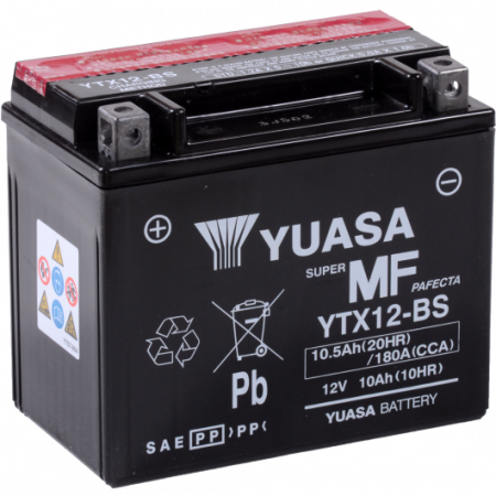 Piese Moto - Baterie moto Yuasa AGM 12V 10Ah (YTX12-BS)