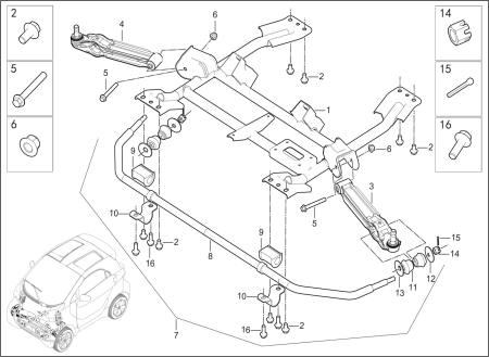 Autovehicule electrice si Piese de schimb - CADRU METALIC FATA XEV YOYO