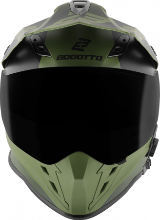 Casca Bogotto H331 BT Tour EVO Bluetooth Enduro Verde Mat [7]