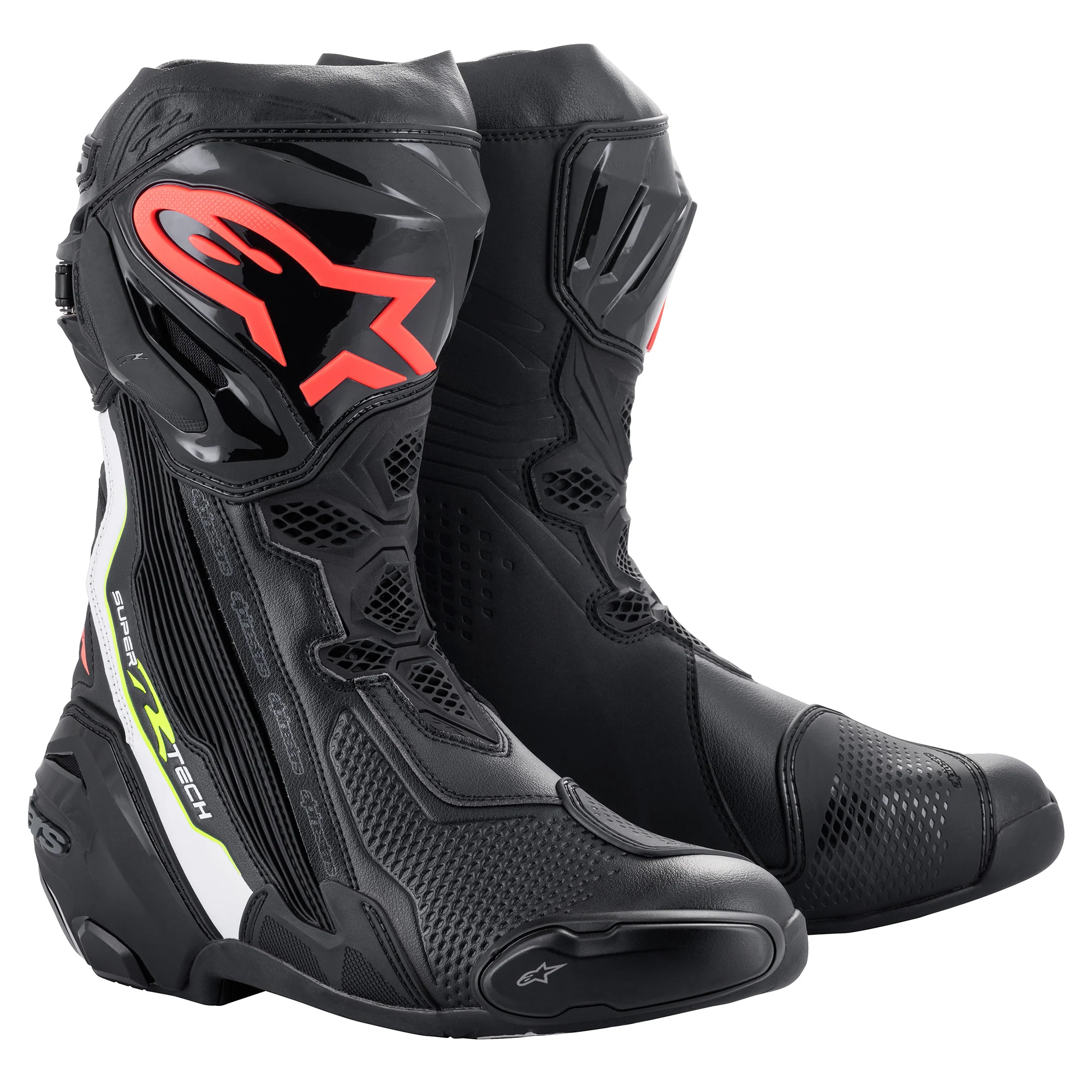 Echipamente Moto - Cizme Moto Alpinestars Supertech-R, Negru-Rosu