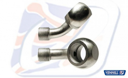 Sistem de franare - Conector Banjo PowerhosePlus Cromat, Unghi 45 Grade