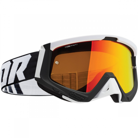 Echipamente Moto - Ochelari Thor Sniper Alb/Negru