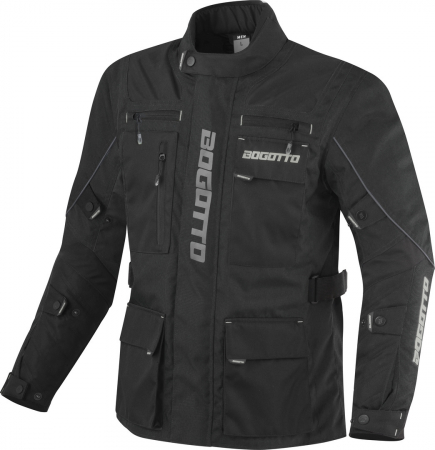 Geaca moto textil impermeabila Bogotto Covelo Negru