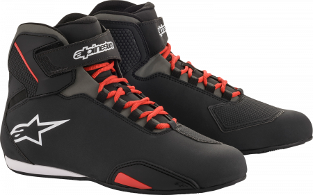 Echipamente Moto - Ghete moto Alpinestars Sektor, Negru-Alb-Rosu