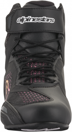 Ghete Moto Alpinestars Stella Faster-3 Rideknit Negru-Roz-Galben [4]