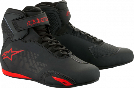 Echipamente Moto - Ghete Moto Sektor, Negru-Gri-Rosu