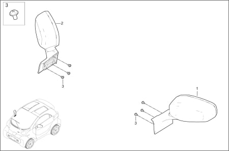 Autovehicule electrice si Piese de schimb - OGLINDA COMPLETA STANGA MY21 XEV YOYO