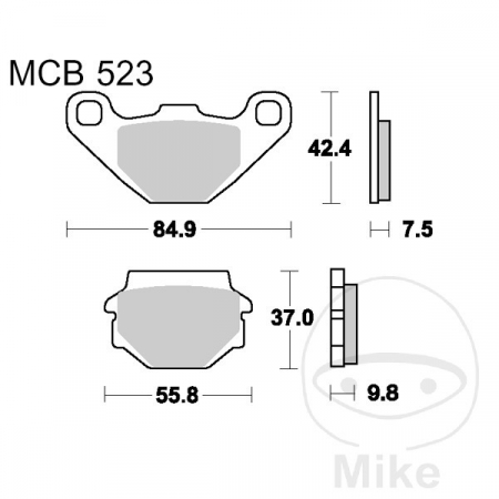 Sistem de franare - Placute de frana LUCAS STD MCB523
