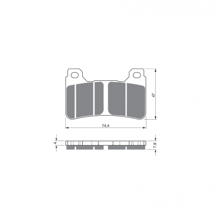 Piese Moto - Placute frana moto Fata 214S33 Goldfren