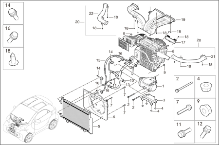 Autovehicule electrice si Piese de schimb - RADIATOR AER CONDITIONAT XEV YOYO