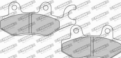 Piese Moto - SET PLACUTE FRANA FDB2087EF FERODO