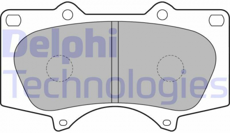 Piese Moto - Set placute frana Delphi