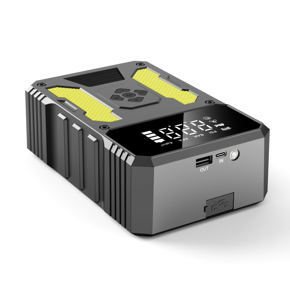 Starter auto, aparat portabil pentru pornire auto 2000A cu Compresor 150 PSI si baterie externa 14000 mAh – dispozitiv multifunctional 4 in 1 [4]