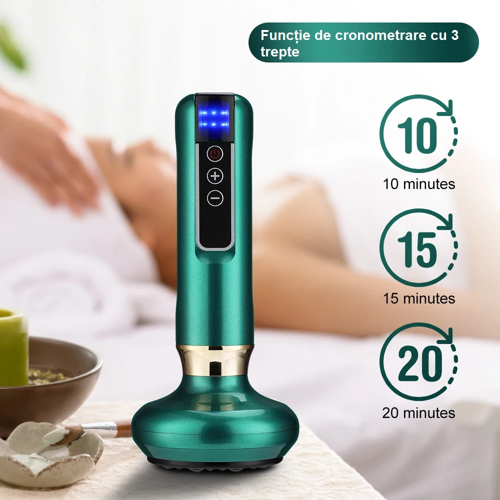 Aparat Profesional de Masaj Tip Ventuza Anticelulitic, 12 Moduri de Incalzire, 8 Bile din Otel [4]