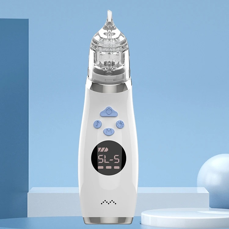 Aspirator nazal electric pentru bebeluși - 5 trepte, lumină colorată, muzică + 3 capete din silicon [4]