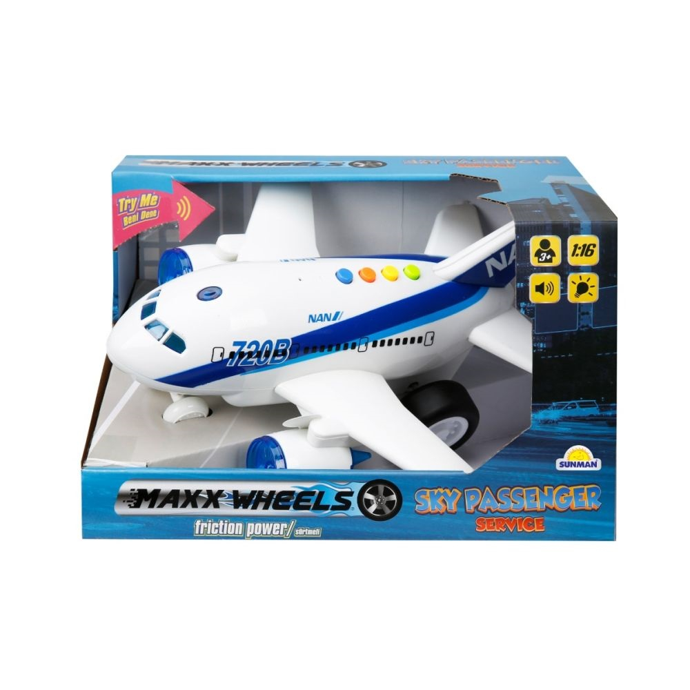 Avion cu lumini si sunete, Maxx Wheels, 1:16, 720B [1]